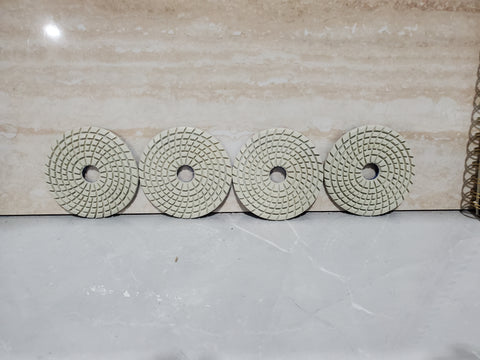 3 Inch DP Snow Pro Thin 1500 Grit Set of 4 Diamonds Close Out Sale - Lot #79