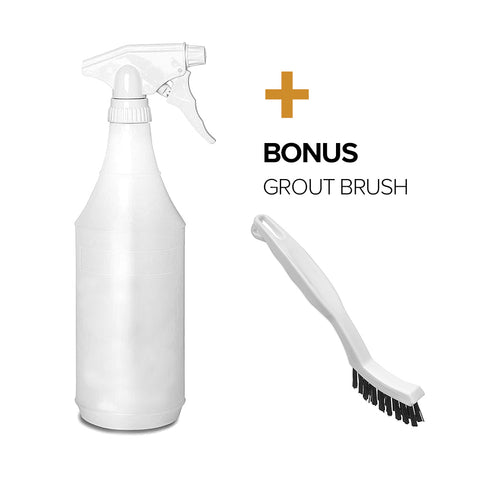 32 oz Spray Bottle with Grout Brush