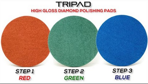 Hyper Grinder Tripad - 3 Step Floor Polishing Pad