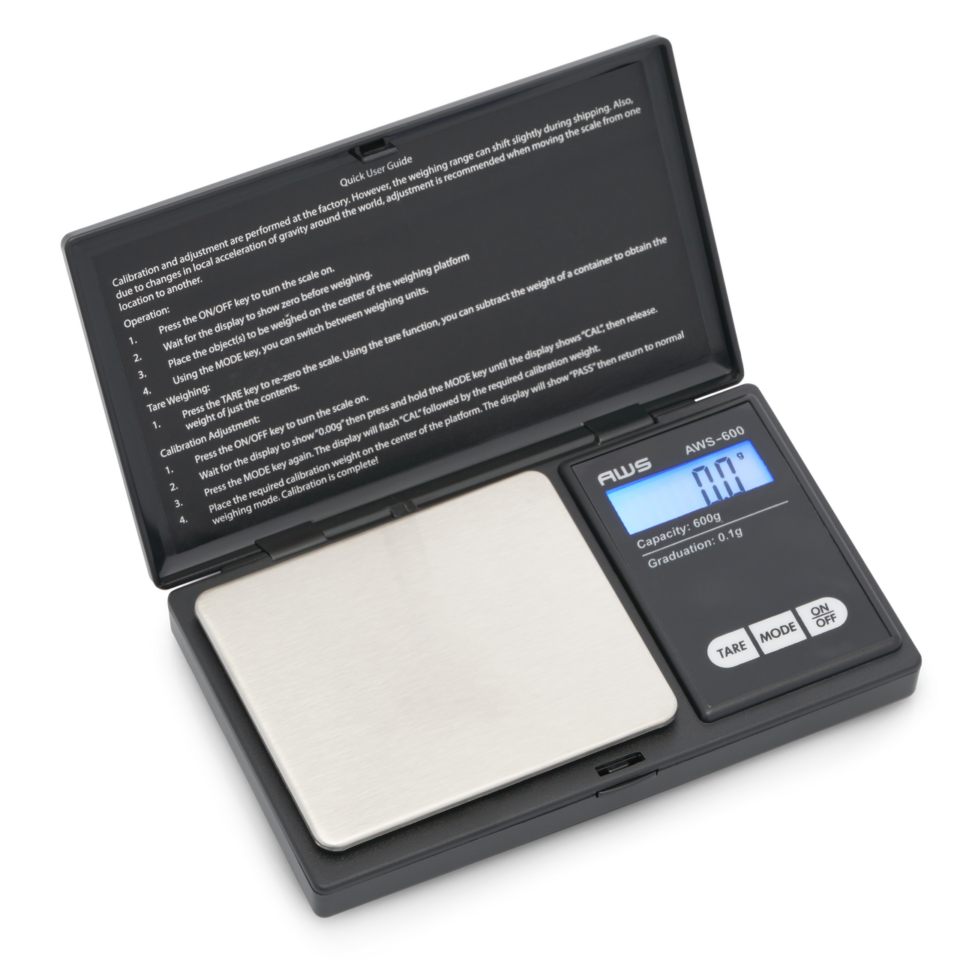 AWS digital scale - the ideal tool for precise grout color sealant mixing