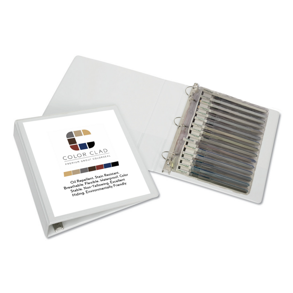 ColorClad® Color Stick Book – Visualize Grout Color Sealant Options