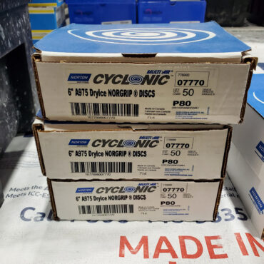 Lot #277 Norton Dry Ice Multi-Hole SC Disc 80 Grit Box of 50 NEW