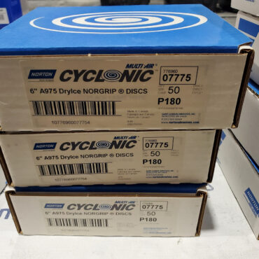 Lot #279 Norton Dry Ice Multi-Hole SC Disc 180 Grit Box of 50 NEW