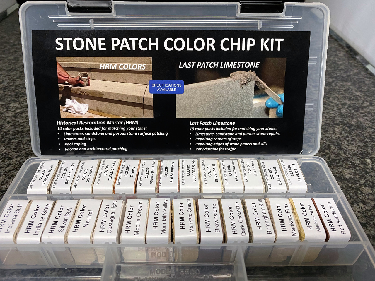 stone  パッチ Stone Patch Color Chip Kit | MB Stone Professional