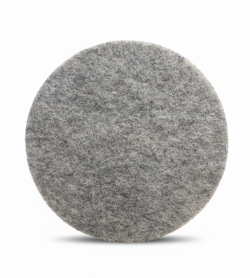 Light, less aggressive hog hair pad